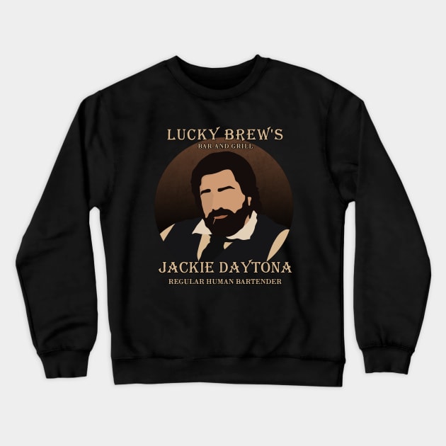 Jackie Daytona - Regular Human Bartender Crewneck Sweatshirt by valentinahramov